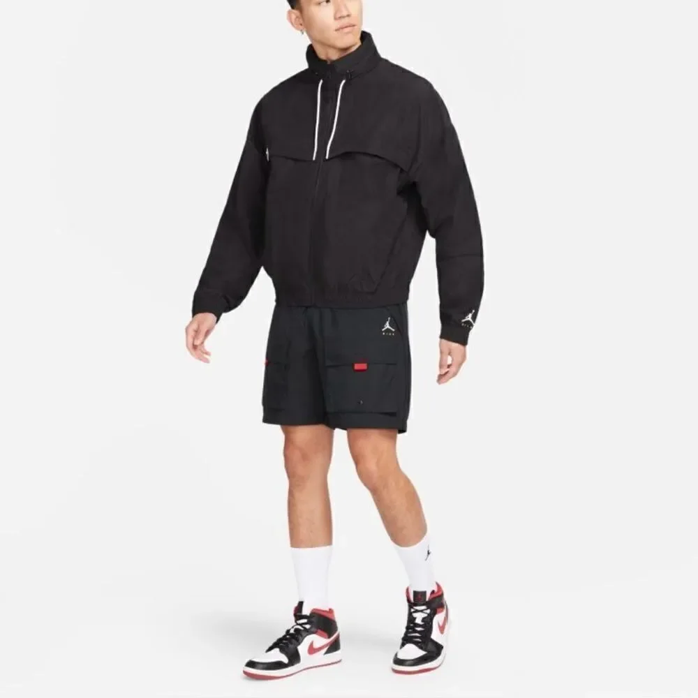 Nike Air Jordan Jumpman Full Zip Windbreaker Jacket Black